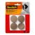 Scotch Gripping Pads 3.8cm Round Brown, Pack of 8
